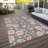 Inoa Gray Washable Indoor-Outdoor Rug - -718462847
