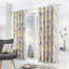  100% Cotton Ready Made Eyelet Room Darkening Curtain-1676092938-1676092943