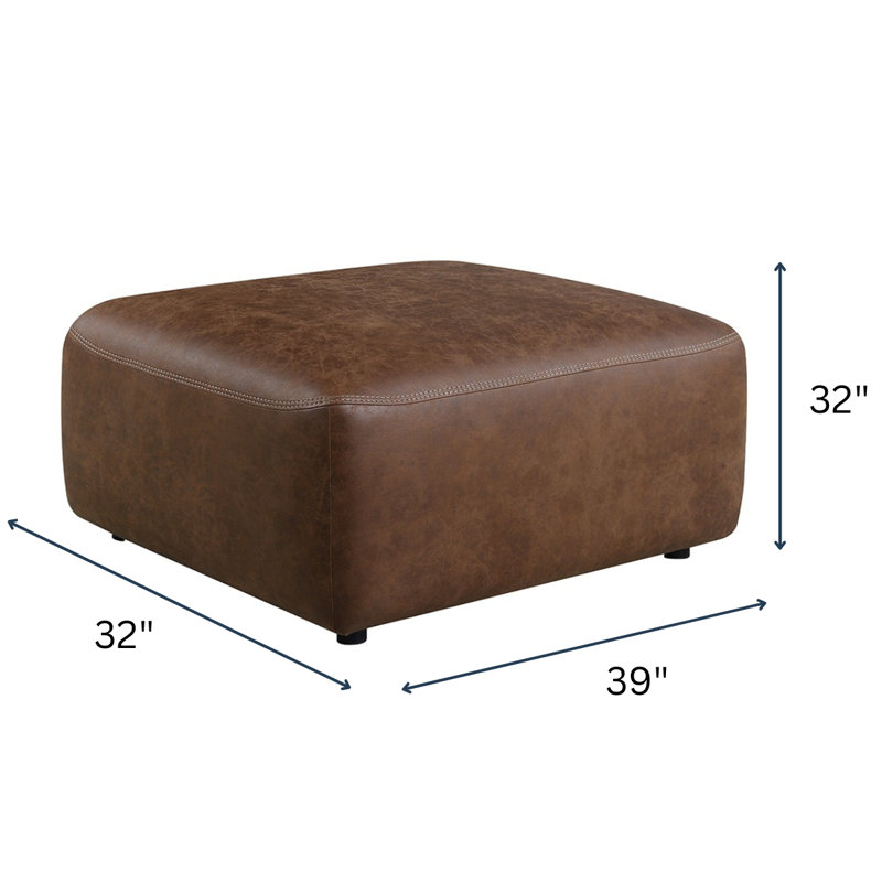 Darci, 39" x 32" Upholstered Ottoman