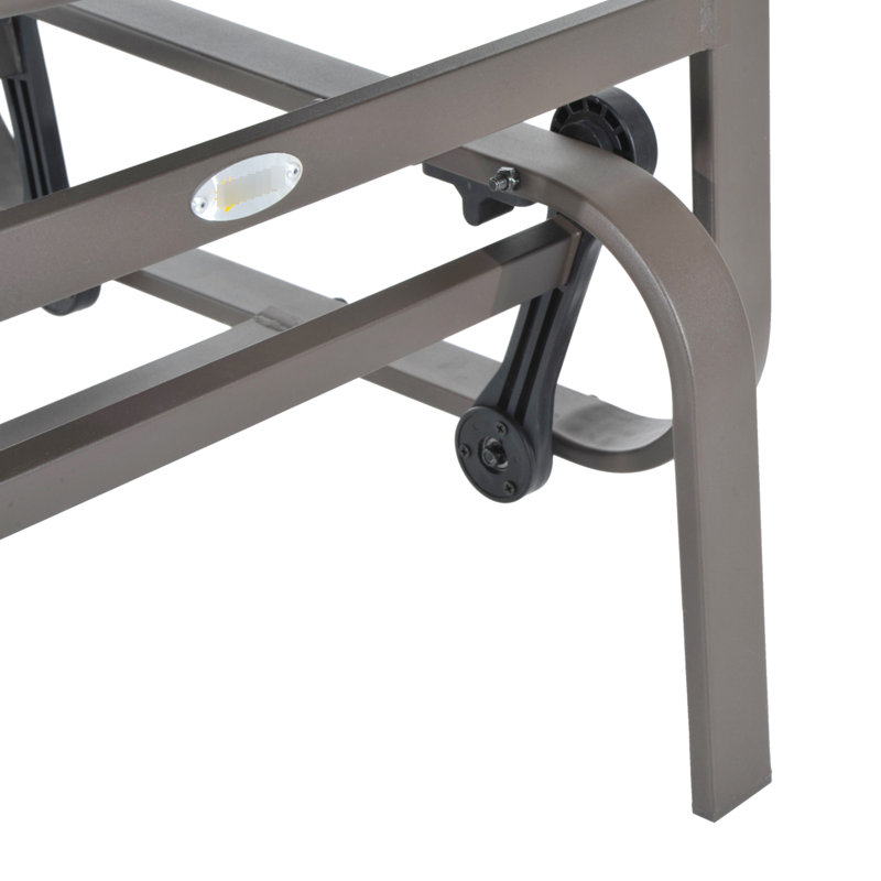 Chaise longue coulissante