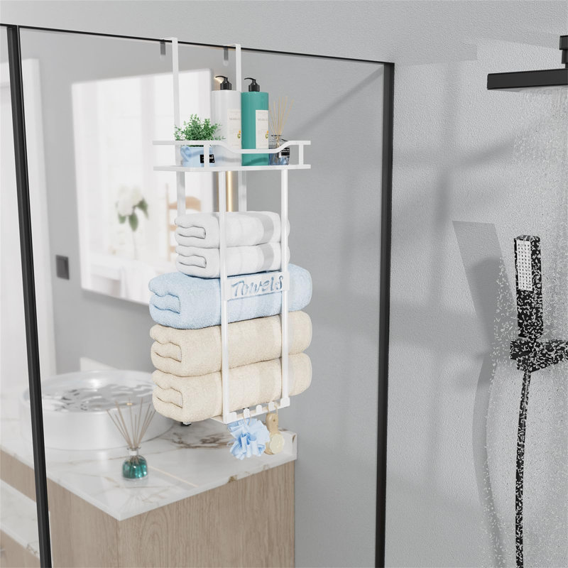 Armine 10 cm L Towel Rack, White