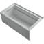 Archer® 60" x 32" Alcove Air Acrylic Bathtub with Heater-389203664-389147459