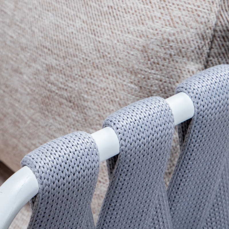 Chaise de patio avec coussins Gavin, Structure gris clair / coussin beige