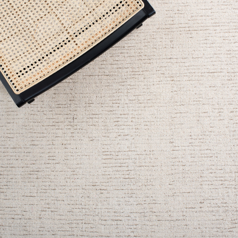 Tapis ivoire / beige en laine touffeté à la main Armina, Tapis de couloir 2 pi 3 po x 12 pi
