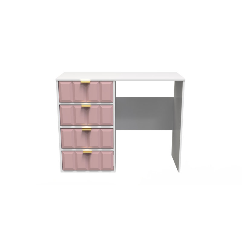 Allem Dressing Table, Kobe Pink/White