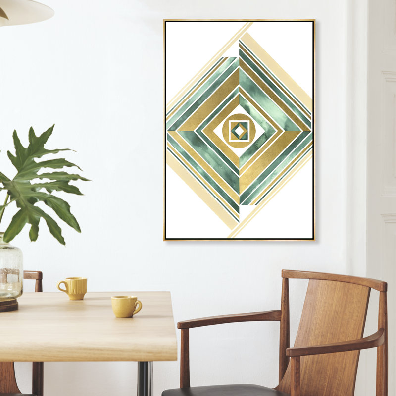 Elegant Shapes II Painting by Janice Sadler, 51.5" H x 37.5" W, Image Brush Gel