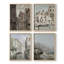 Vintage Landscape CLVII  Framed Print - Set of 4-1845852330-1845852329