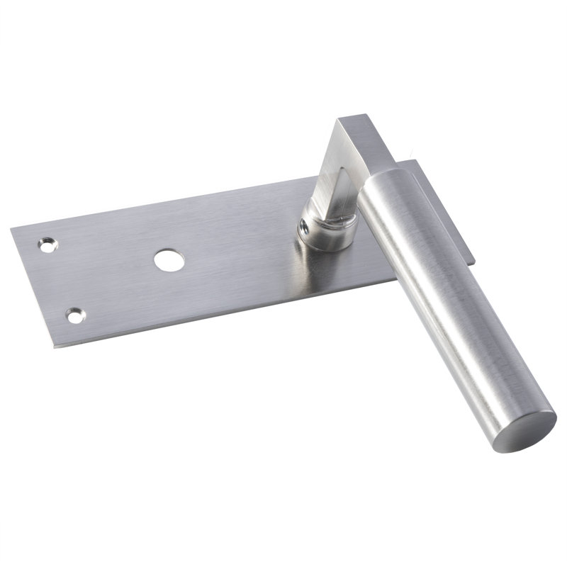 Earnestine Bathroom Door Handle, Satin Nickel