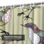 Rideau de douche Forest Birds Feather-1054581154