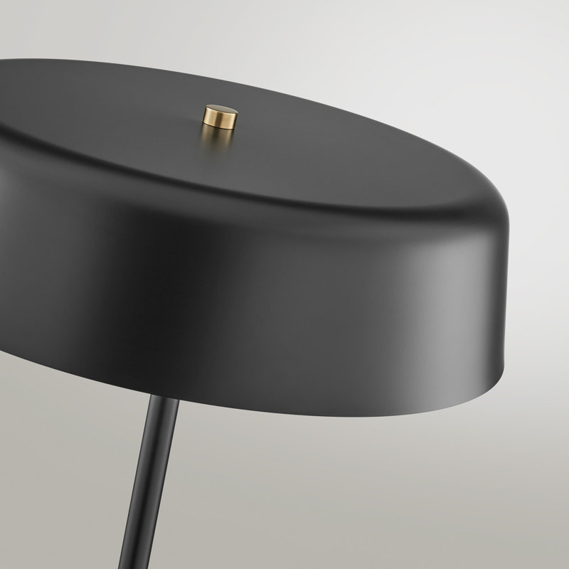 Lampe sur pied Crewkerne, Noir, Noir