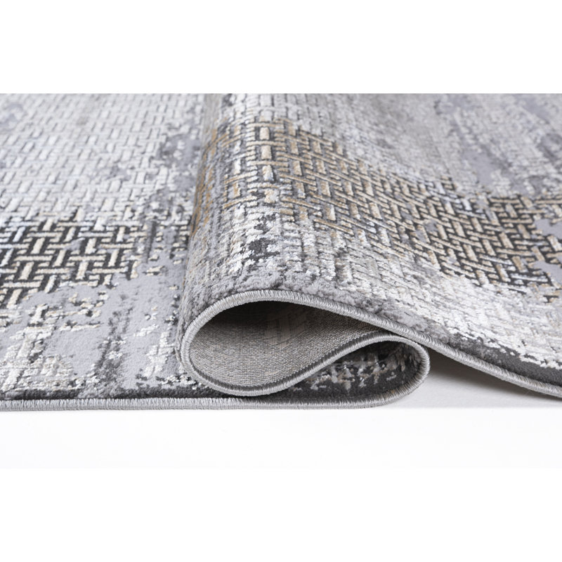 Tapis transitionnels ivoire / gris Lafi Collection, Rectangle 1 pi 9 po x 3 pi 2 po