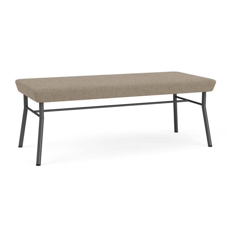 Banc en métal 2 places Chat, Gris anthracite, Limon Archetype