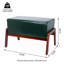 Tabouret en bois rembourré Mid Century-296692395