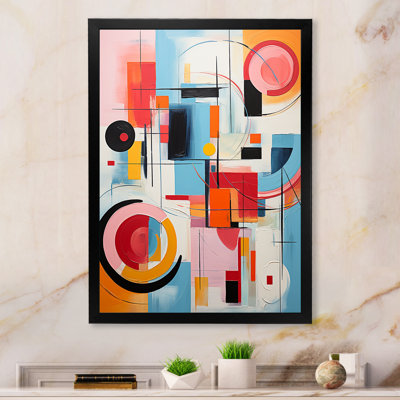 Pop Art Geometric Harmony I - Modern Canvas Wall Art