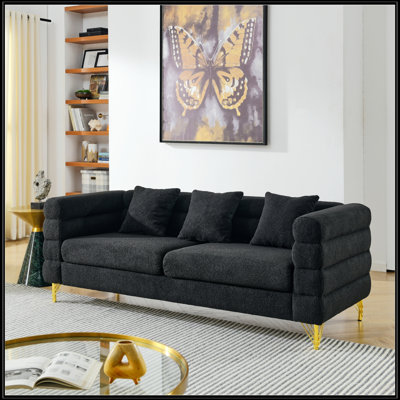 81 Inch Oversized 3 Seater Sectional Sofa