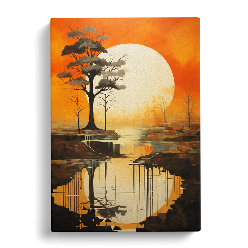 Landscape Modern Art No.2 - Wrapped Canvas