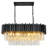Black Modern Crystal Chandelier