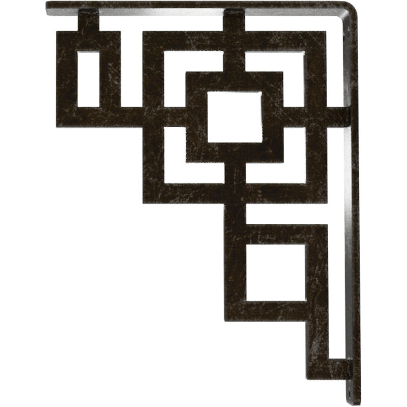 Support en fer forgé Eris, Argenté antique chaleureux, H 10 po x l 1,5 po x P 7,5 po