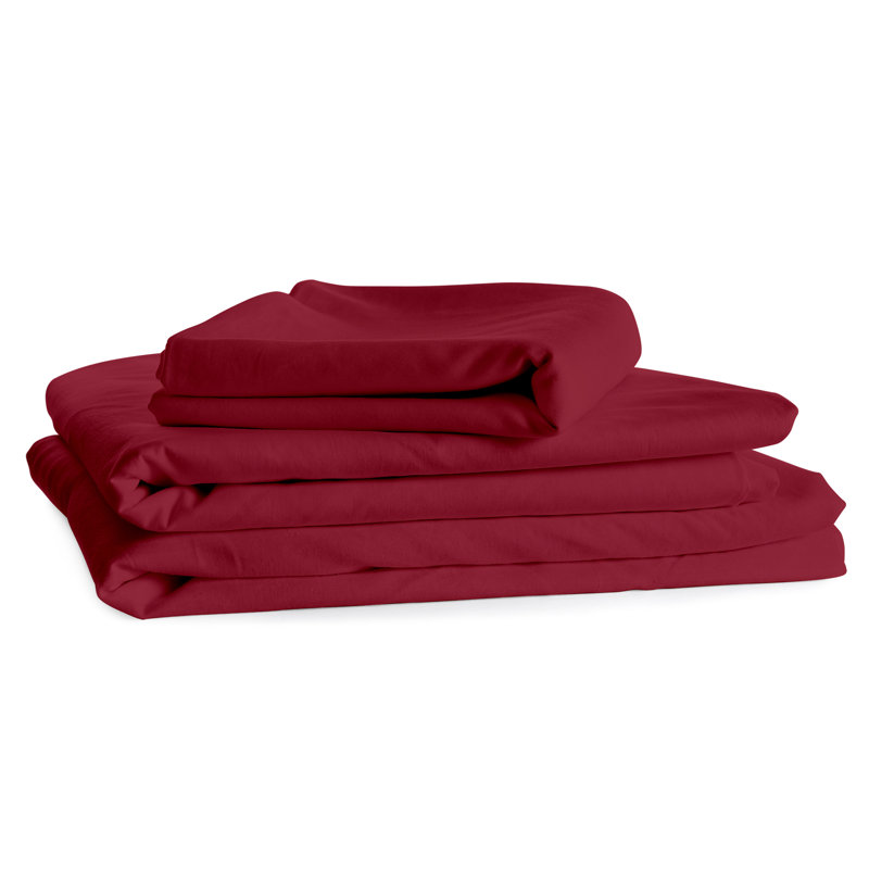 Microfiber Sheet Set, Red