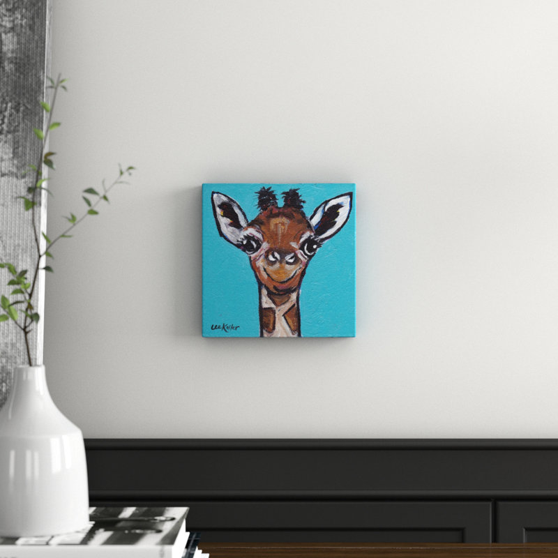Giraffe Baby Cakes by Lee Keller - Wrapped Canvas Painting, 20cm H x 20cm W