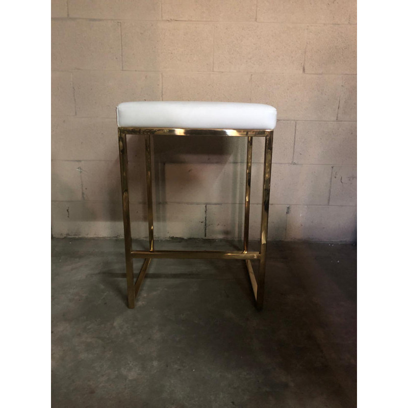 Tabouret de comptoir Nelsi, Blanc