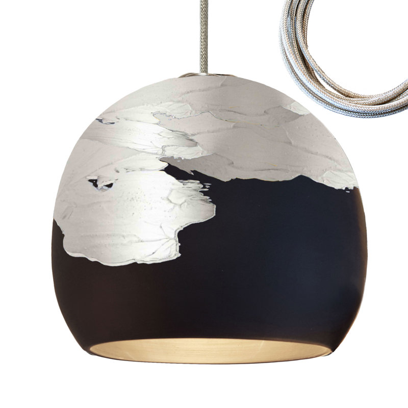 Ombre 1 - Light Pendant, Nickel, Matte Black/Silver, Yes