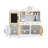 Teamson Kids Little Chef Morocco Modular Wooden Pretend Play Kitchen with 11 Accessorie Set & Interactive Features