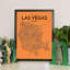 Las Vegas City Map - No Frame Print-484191977