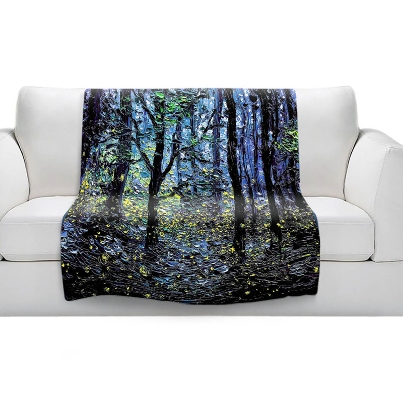 Hand Woven Throw Blanket, 51" x 60"