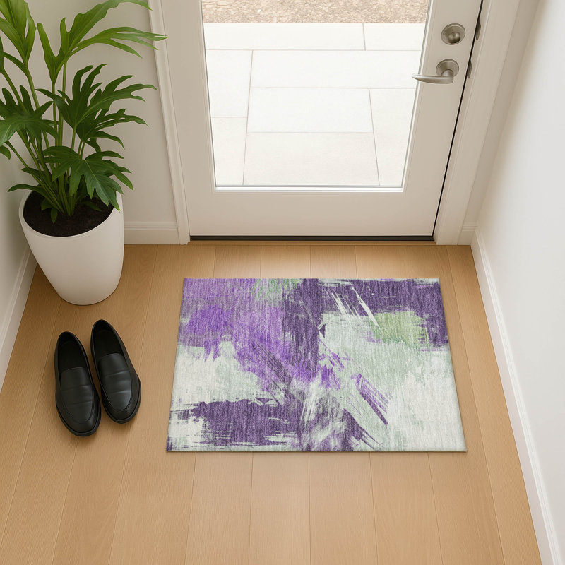 Premium Machine Washable Varroville AMF1711 Modern Rug, Rectangle 1'8" x 2'6"