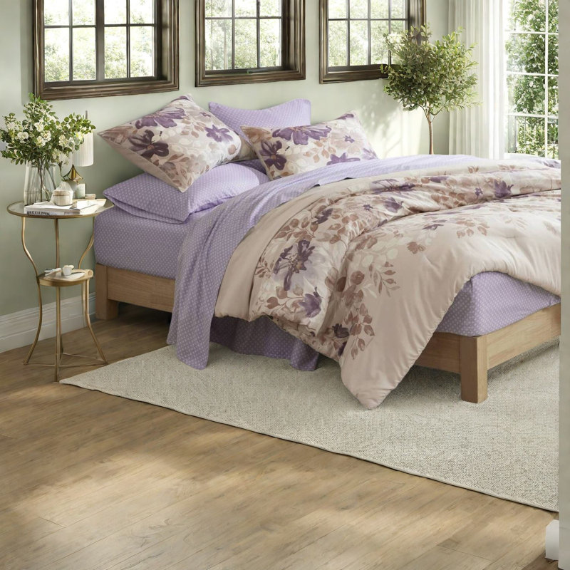 Ensembles de literie douce, polyester très grand taupe floral pour maison moderne