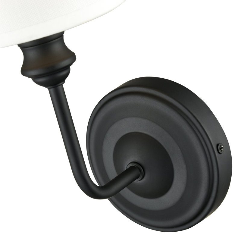 Applique murale 1 lumière Tywonda noir mat, Matte Black
