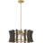 4 - Light Dimmable Drum Chandelier