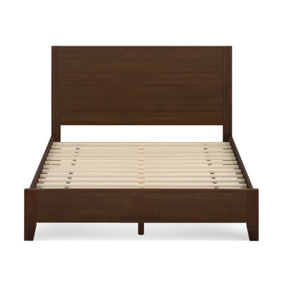 Lecio Solid Wood Panel Bed