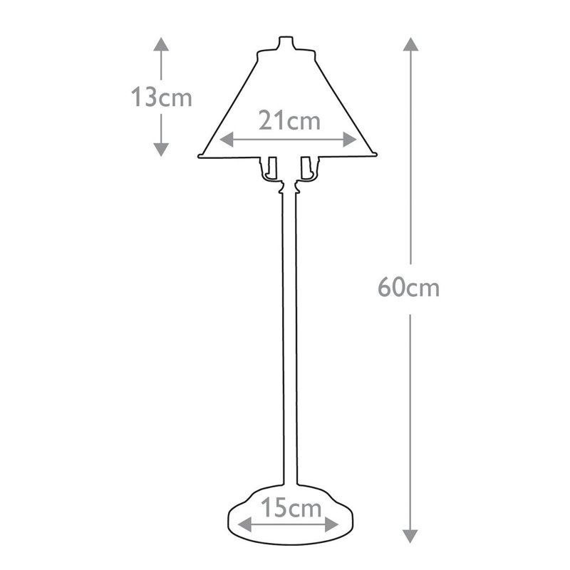 Evie Metal Table Lamp, Old Bronze