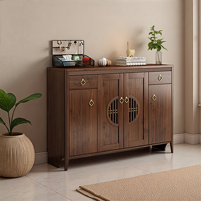 New Chinese style storage shoe cabinet