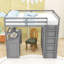 Lit mezzanine simple pour enfants avec garde-robe et bureau intégré-2025974519-2048933100