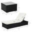 Caleal Reclining Weather Resistant Metal Outdoor Chaise Lounge Set with Table and Cushions