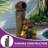 39.37"H 4 Tiers Modern Cascading Water Fountain with Lights