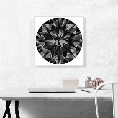 " Black Round Brilliant Cut Diamond Jewel "
