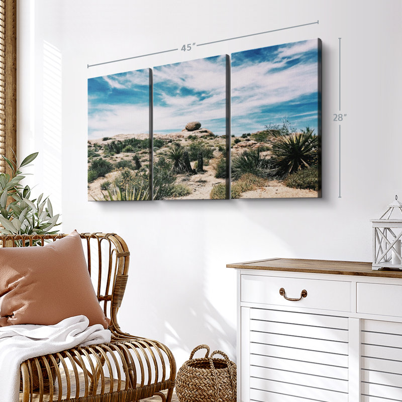 Nature «Cactus Desert Canvas Print» sur, H 45 po x l 28 po