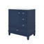 Meuble-lavabo polyvalent de 30 po avec lavabo - équipé d'une porte (avec tablette) et de trois tiroirs à fermeture silencieuse-2035749037