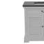 36" Two Door, Single Vanity In White Finish And Black Granite Top