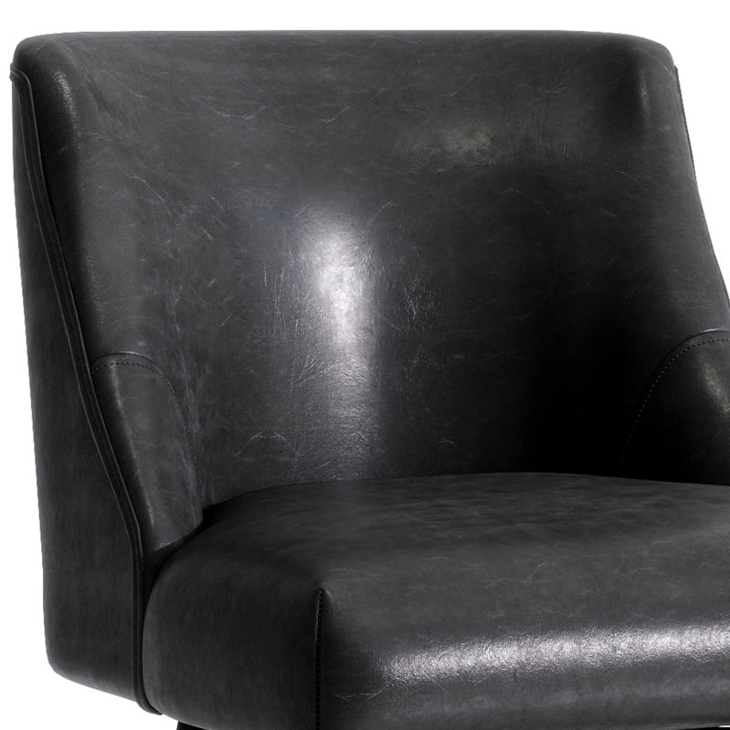 26'' Swivel Bar Counter Stool, Black