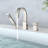 Waterfall Flow Brushed Nickel Design Perfect For Luxurious Bath Experience