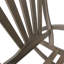 Fauteuil à bascule gris avec cadre en bois et repose-pieds rétractable. Chaise d'extérieur fabriquée avec un repose-pieds extensible.