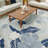 Megan 7'10" x 9'10" Grey Navy Tropical Rug-1880375344-1886520071