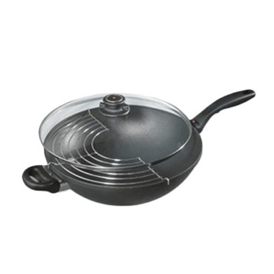 Wok with Round Bottom and Lid