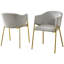 Ensemble de salle à manger rectangulaire en verre avec fauteuils en lin-1731929539-1731929541