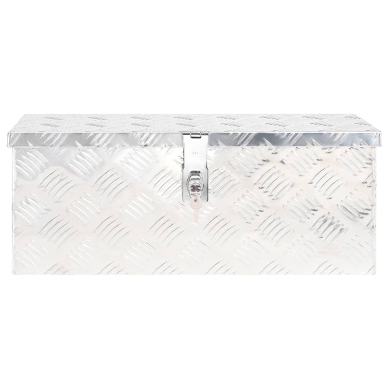 VidaXL Decorative Bin, 23.5cm H x 60cm W x 23cm D, Silver